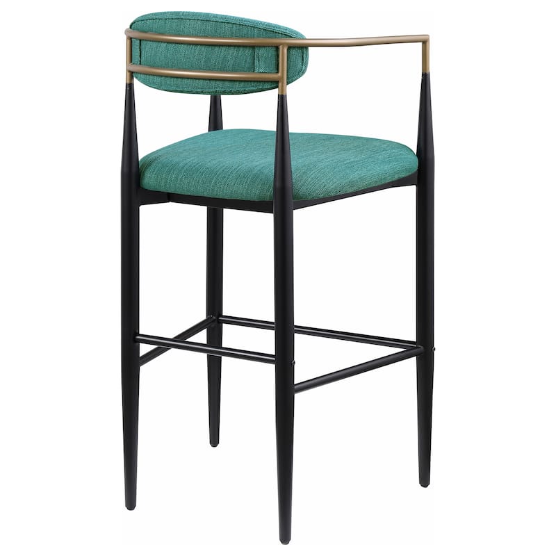 Tina Fabric Upholstered Metal Armrests Chairs (Set of 2)