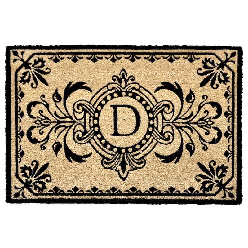 Liora Manne Dwell Vine Outdoor Mat Black
