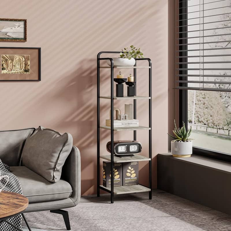 Narrow Book Shelf - 13"D x 11.8"W x 54"H