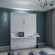 preview thumbnail 6 of 16, Brentwood Queen Murphy Bed and Desk White
