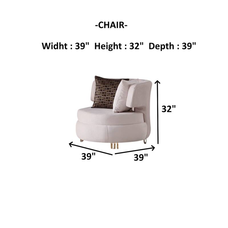 Linora 2 Pieces Living Room Sets 1 Sofa 1 Chair