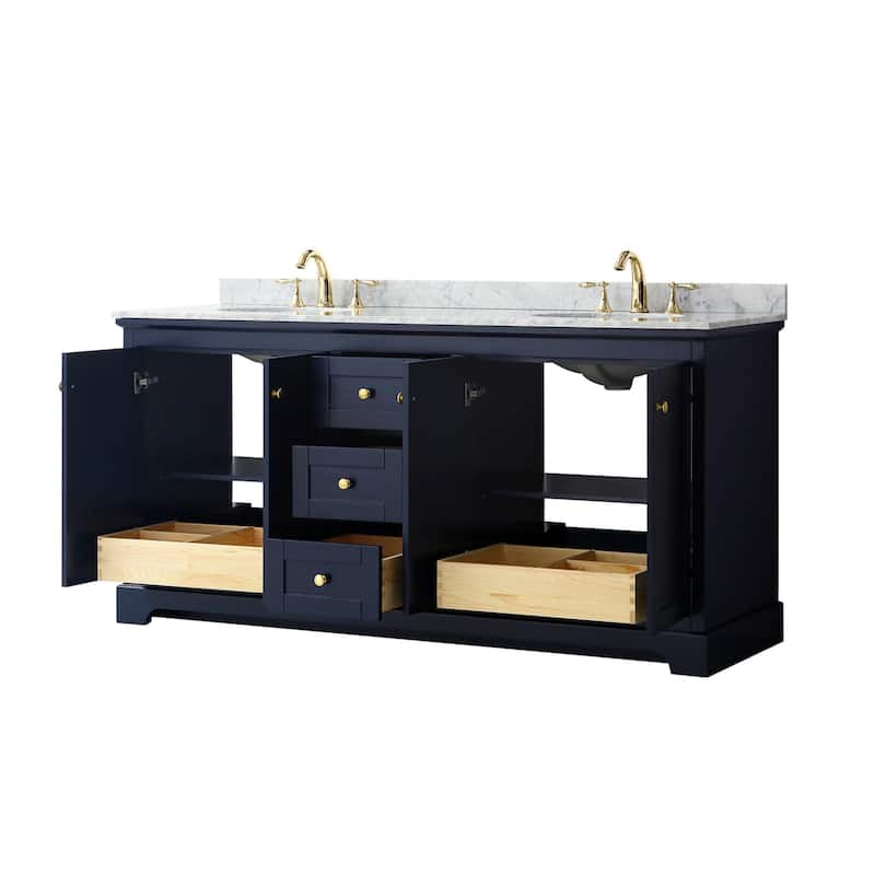 Wyndham Collection Avery 72" Free Standing Double Basin Vanity Set
