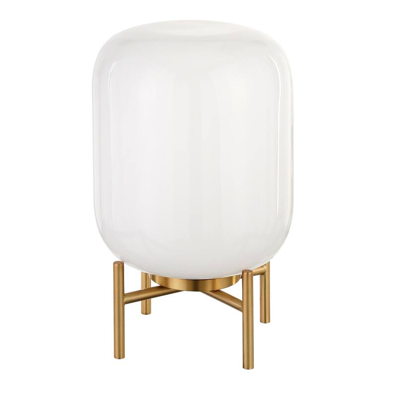Carson Carrington Sagen Glass and Brass Table Lamp