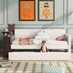 preview thumbnail 2 of 16, Upholstery Daybed with Storage Arm, Trundle, Cup Holder and USB Design