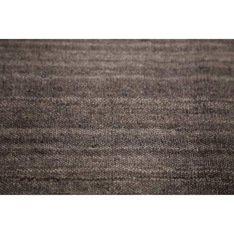 Tribal Grey Gabbeh Indian Area Rug Handmade Wool Carpet - 6'6" x 9'7"