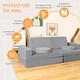 preview thumbnail 17 of 17, Costway 10 PCS Kids Play Sofa Set Modular Convertible Foam Folding - See Details