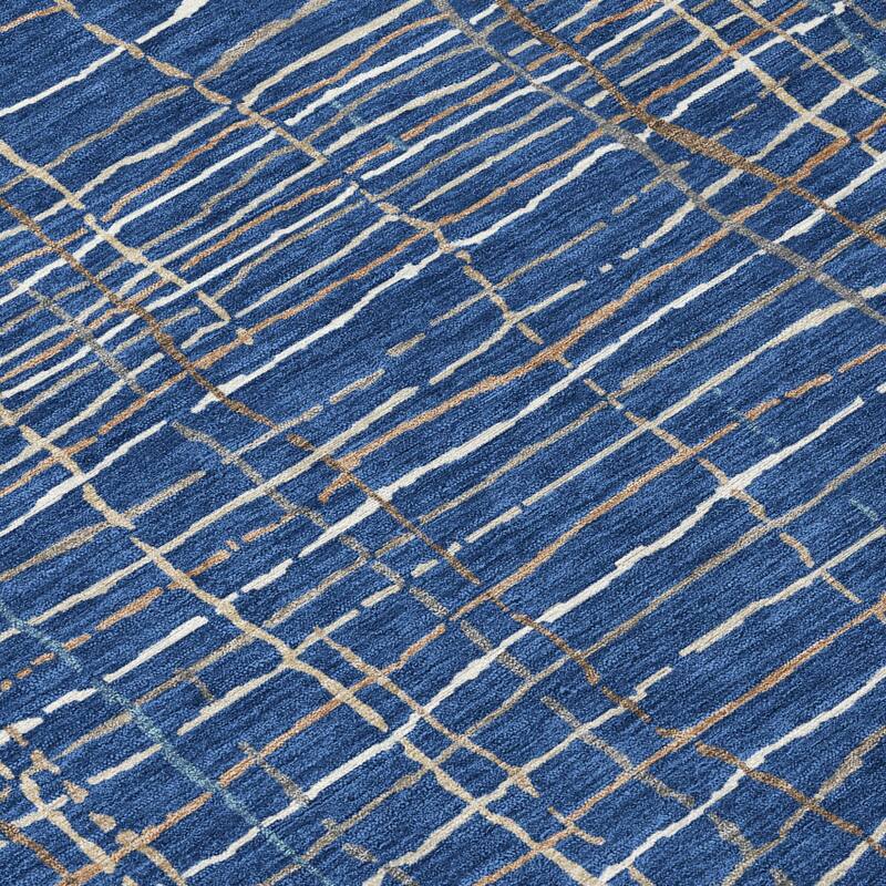 HomeRoots Striped Transitional Rectangle Outdoor Rug
