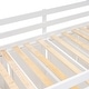 preview thumbnail 19 of 38, Stairway Twin Size Loft Bed with Pull-Out Wardrobes and Storage Shelves, Solid Wood Loft Bedframe w/ Two-Tone Storage Staircase