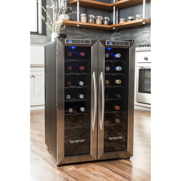 edgestar 21 bottle dual zone wine cooler