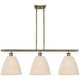 preview thumbnail 1 of 19, Innovations Lighting Endless Possibilities Ballston - Bristol Natural - 3 Light 36" Stem Hung Island Light Antique Brass