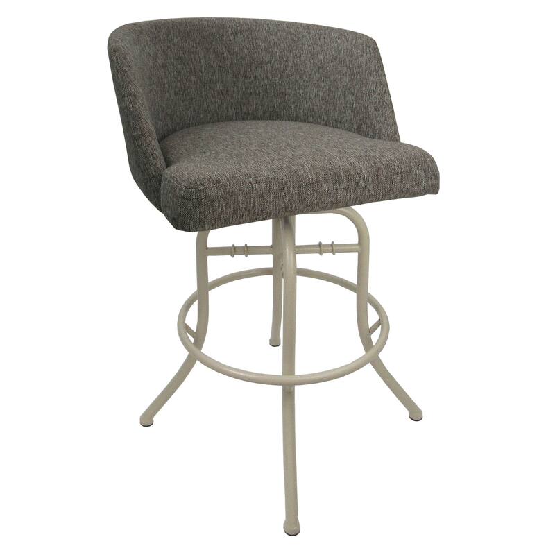 Swivel Tilt Counter 26" or Bar 30" Metal Bar Stool - Joey - Mojave Grey - Beige - Bar Height