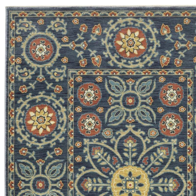HomeRootsMedallion Traditional Runner Area Rug