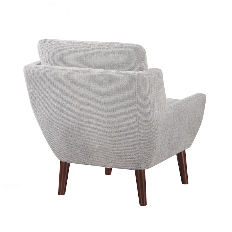 Comfortable Contemporary Accent Chair with Durable Upholstery and Solid Wood Legs