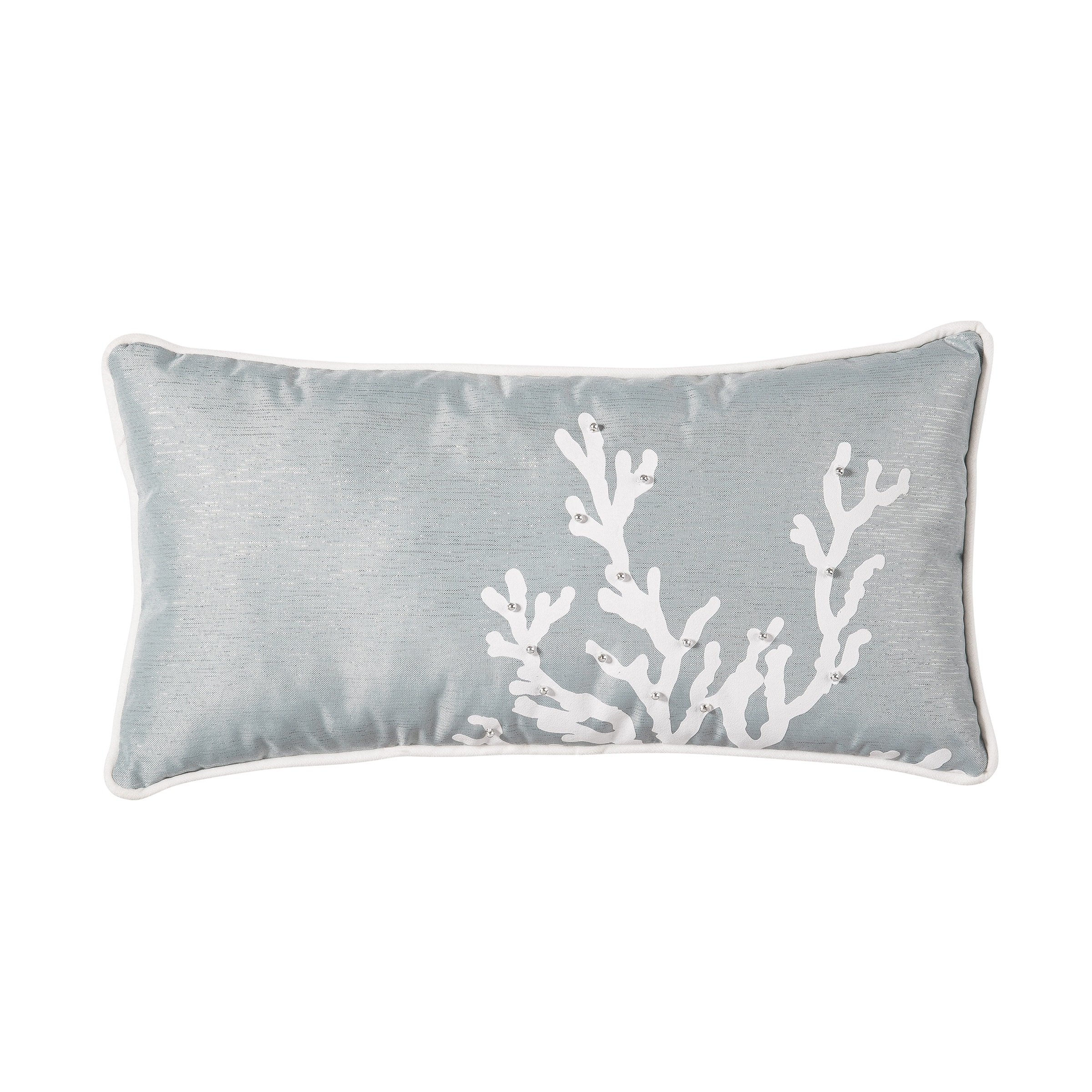 Seafoam blue top throw pillows