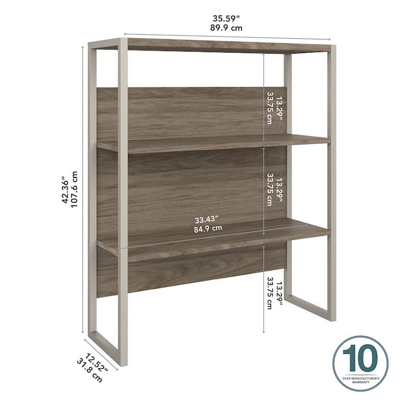Hybrid 36W Bookcase Hutch by Bush Business Furniture