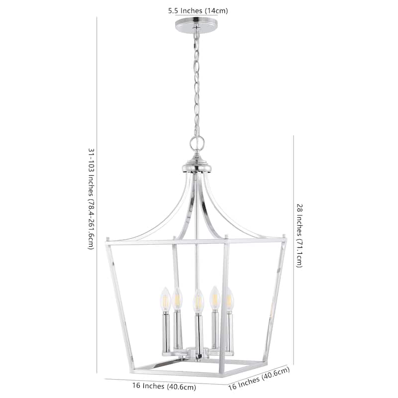Camden Light Iron Classic Midcentury Pendant Lantern by JONATHAN Y