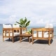 preview thumbnail 12 of 15, Safavieh Outdoor Living Owen 4 Pc Set / Natural/Taupe