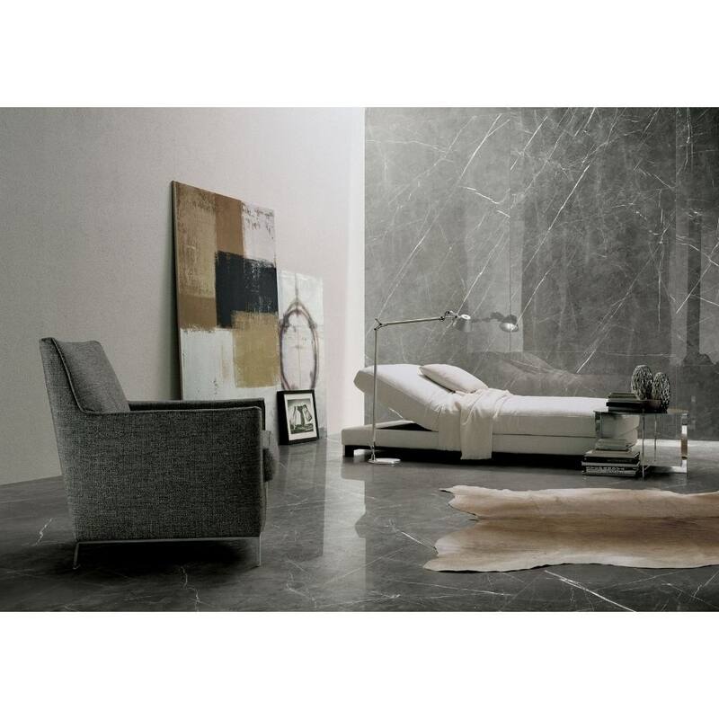 Penthouse 4x12 Charming Amber Polished Porcelain Tile - Floor & Wall