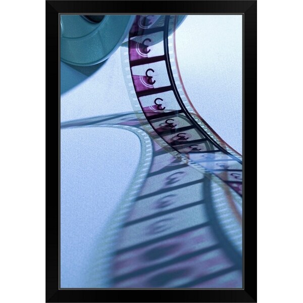 "Film reel" Black Framed Print