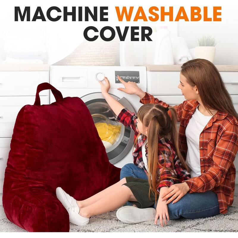 Cheer Collection Memory Foam Support Reading, TV Pillow