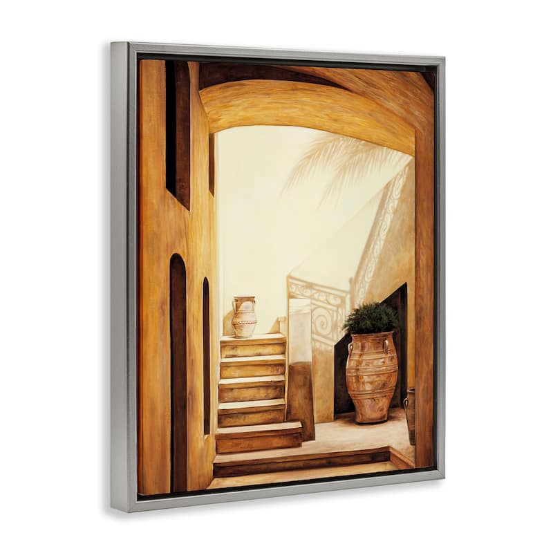 Stupell Timeless Architecture Interior Framed Floater Canvas Wall Art Design By Eduardo