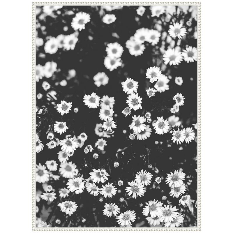 Kate and Laurel Sylvie Chamomile Framed Canvas by Alicia Abla
