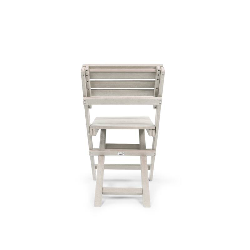 Las Cabos Fully Assembled All-Weather Recycled HDPE Outdoor Folding Bistro Chair