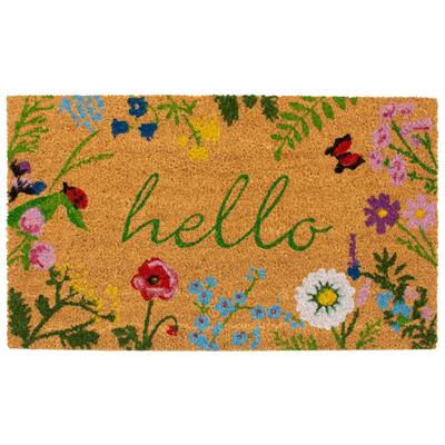 Calloway Mills Floral Hello Doormat - 17 x 29 in