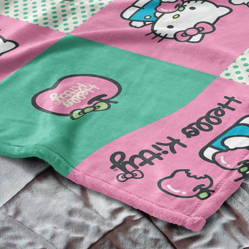 Sanrio Hello Kitty Silk Touch Sherpa Throw Blanket