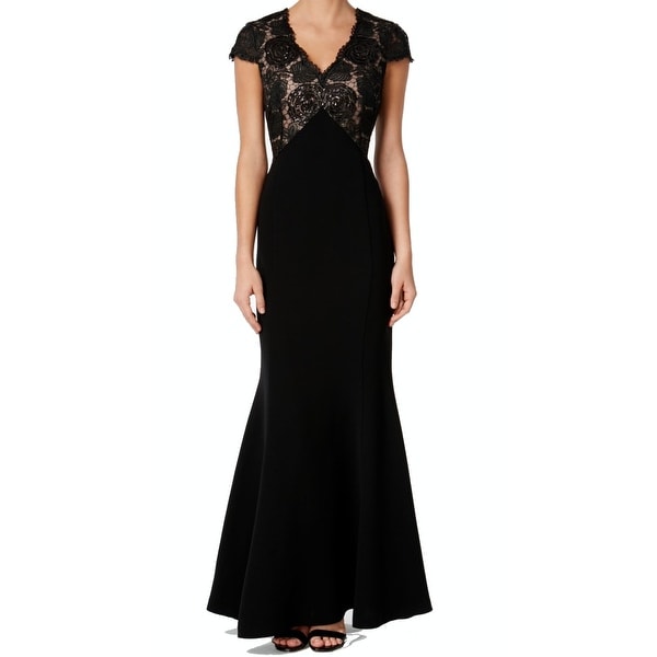 calvin klein black evening gowns