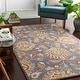 preview thumbnail 35 of 122, Patchway Handmade Classic Floral Wool Area Rug 10' x 14' - Denim - Runner