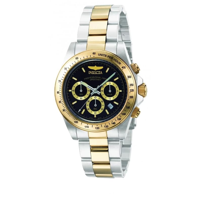 Invicta Men's 9224 Speedway Quartz 3 Hand Black Dial Watch