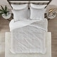 preview thumbnail 4 of 9, Madison Park Aurora Ivory Extra Warm Down Alternative Comforter Set