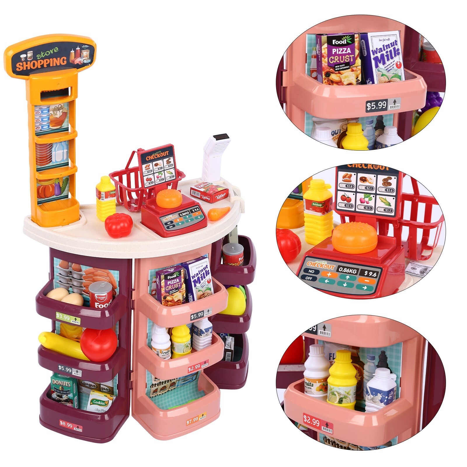 Grocery Game Store Children S Gifts Girl Supermarket Kitchen Toy
