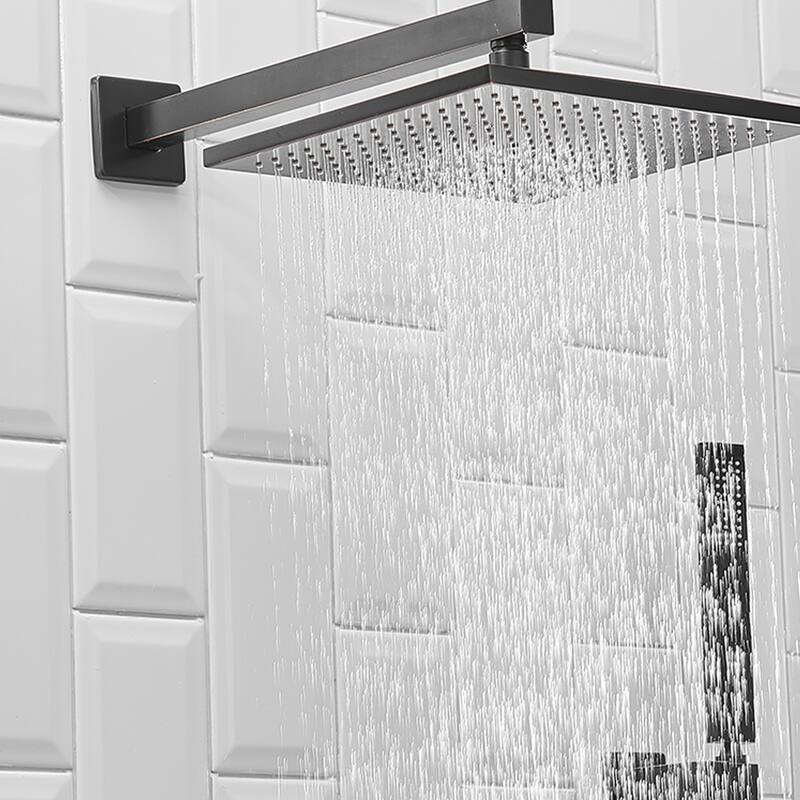 WIZ 3-Spray 10 in. Wall Mount Shower Head System Shower Faucet