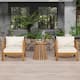 Option Teak Finish+Beige Cushion