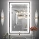 preview thumbnail 14 of 40, UL Certified Full Size Front & Back LED Lighted Anti-fog Tempered Glass Wall Bathroom Vanity Mirror, 3-Year Warranty 36" x 24"