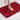 Large 2 Piece Red Microfiber Soft Thick Plush Bath Mat Set
