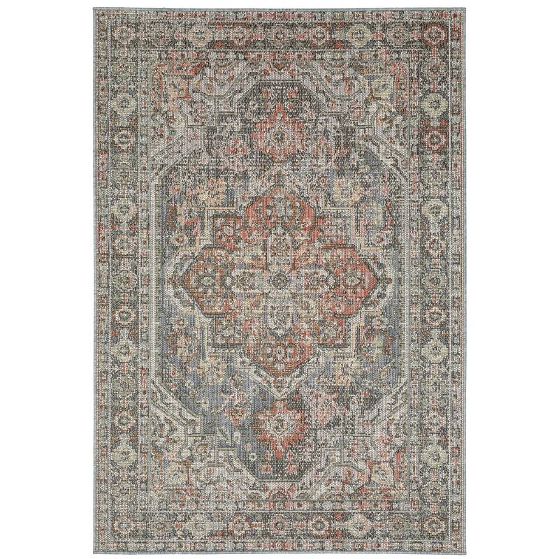 Coventry Grey Various Colors Oriental Outdoor Traditional Area Rug