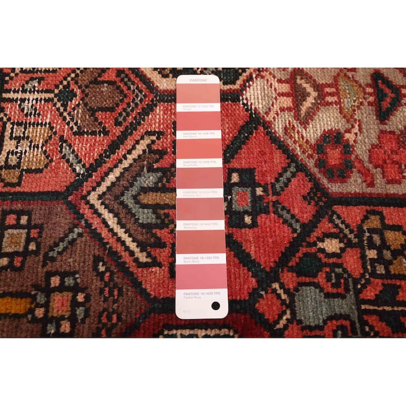 ECARPETGALLERY Hand-knotted Kayseri Vintage Red Wool Rug - 6'4 x 9'0