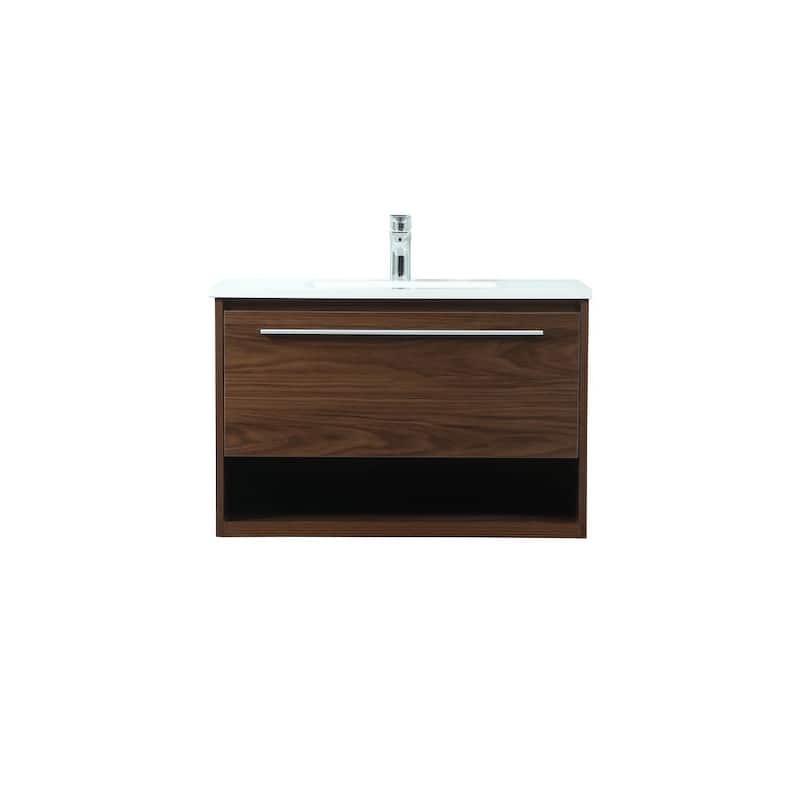 Elegant Lighting VF43530M Roman 30" Wall Mounted Single Basin Vanity