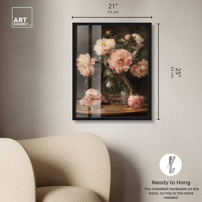 Vintage Velvet Vase Shadowbox by Art Remedy