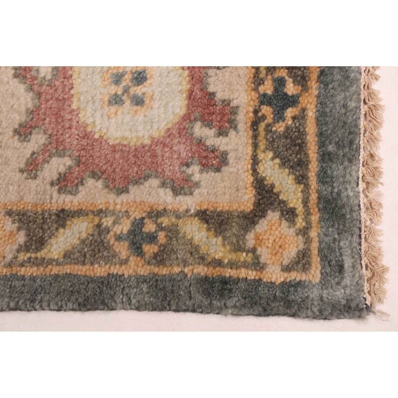 ECARPETGALLERY Hand-knotted Modern Oushak Dark Teal Wool Rug - 7'11 x 9'6