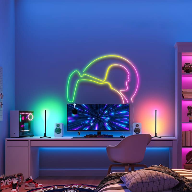 Minimalist RGBCW LED Desk Lamp Bedeside Night Light