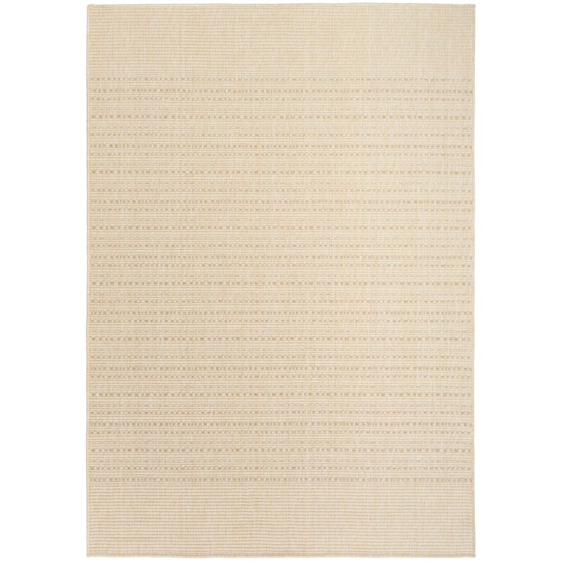 Nourison Tulum Indoor/Outdoor Striped Area Rug - 5'3" x 7' - Cream