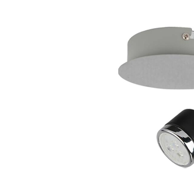 1 Light LED Lamp - Black; Chrome; Gray - Black; Chrome; Gray