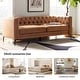 preview thumbnail 24 of 58, HULALA HOME Calymne 84" Modern Square Arms Sofa with Button-Tufted Back