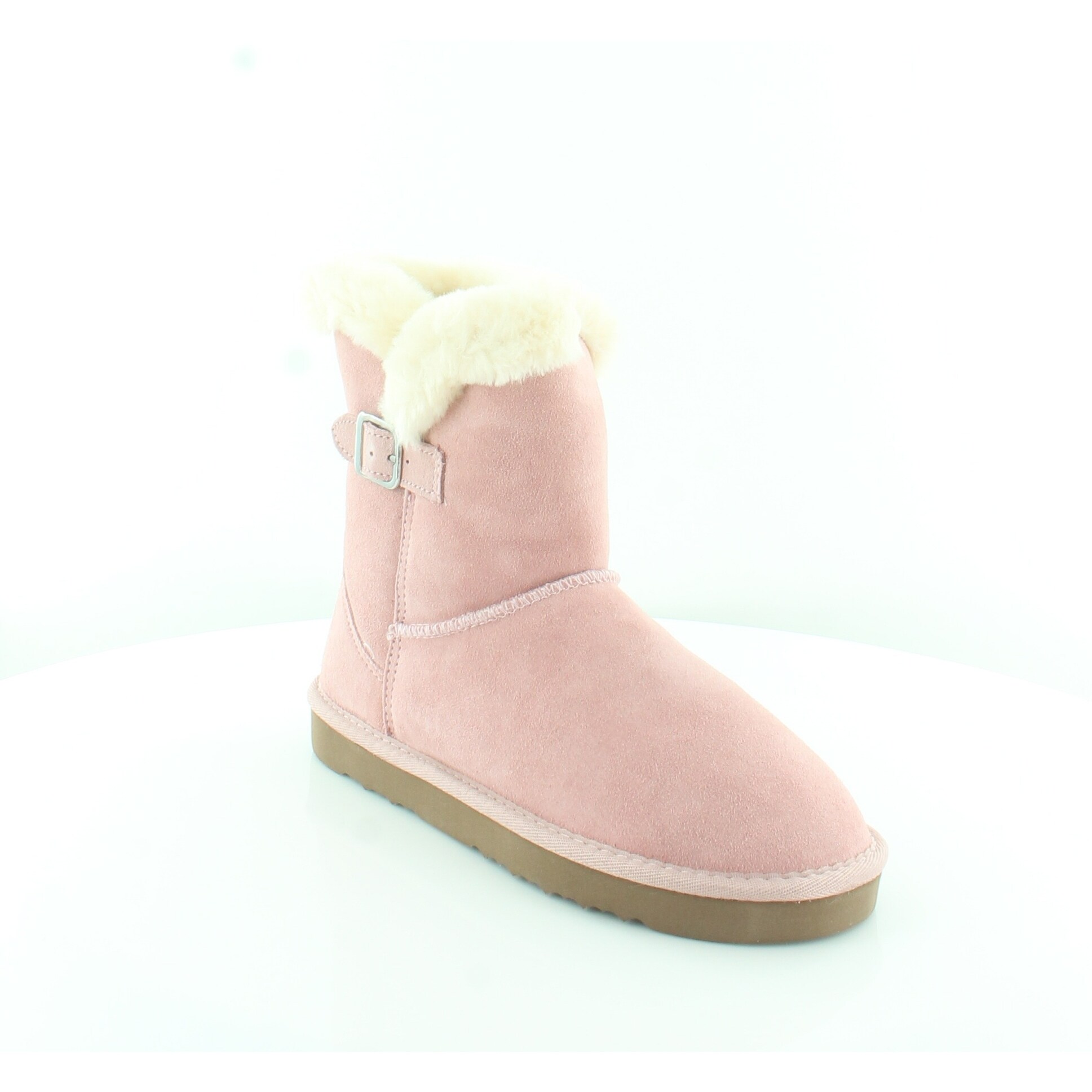 dusky pink boots