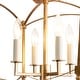 preview thumbnail 26 of 26, French Farmhouse Candle Curved Cage Ceiling Light 14.6in