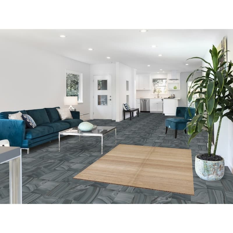 Earth Tone Kilim Modern Rug Flat-weave Reversible Wool Carpet - 4'3"x 5'10"